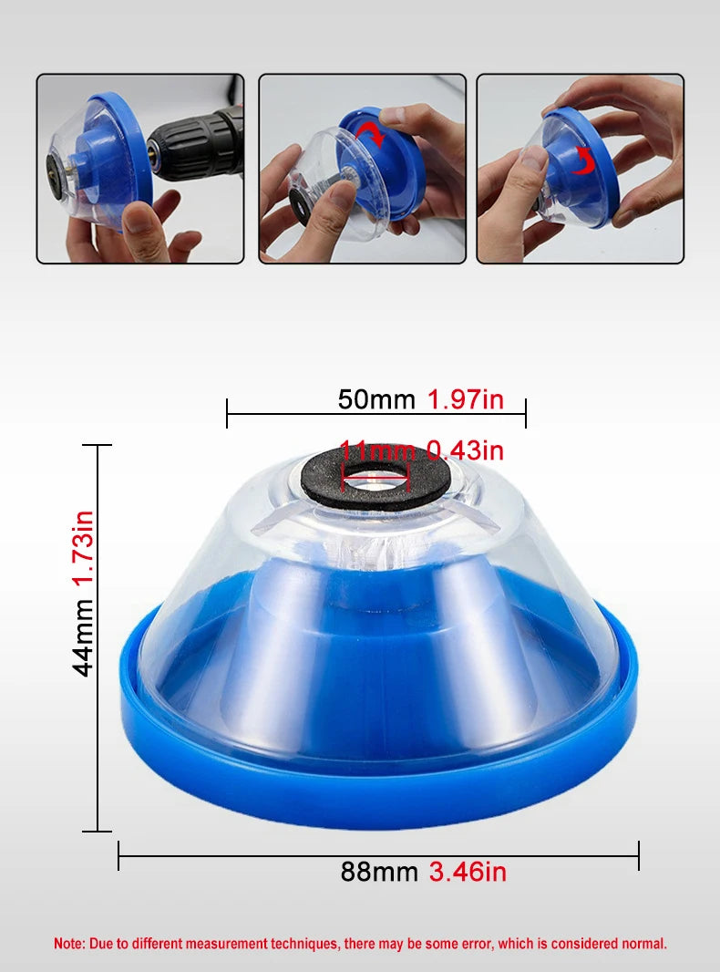 Tapón recolector de polvo para taladro